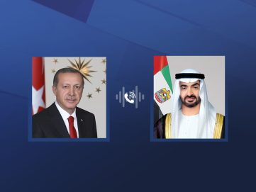 رئيس الدولة والرئيس التركي يتبادلان هاتفياً التهاني بعيد الأضحى المبارك