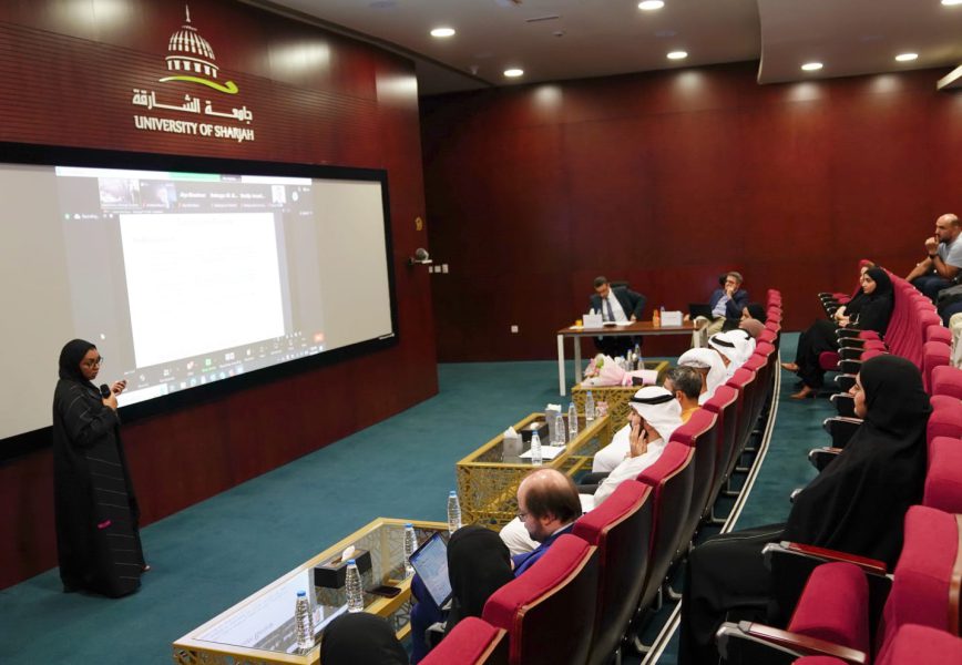 مناقشة رسالة ماجستير في جامعة الشارقة بعنوان “التحليل والتنبؤ بالعواصف المغناطيسية الأرضية باستخدام تعلم الآلة”