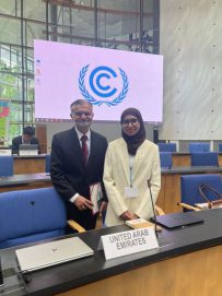 مريم الغافري تشارك بالدورة الـ 60 للهيئات الفرعية لاتفاقية الأمم المتحدة لتغير المناخ