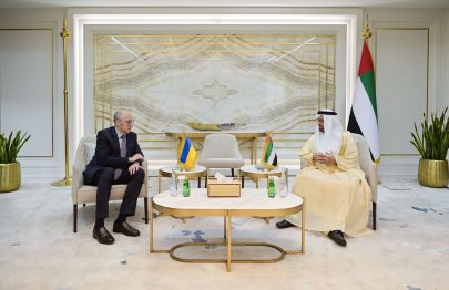 علي النعيمي يلتقي السفير فوق العادة والمفوض لأوكرانيا لدى الإمارات