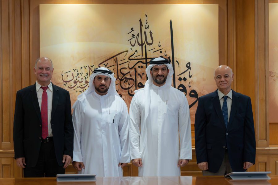 سلطان بن أحمد القاسمي يشهد توقيع اتفاقية كرسي استاذية باسم “نفط الشارقة الوطنية” بجامعة الشارقة