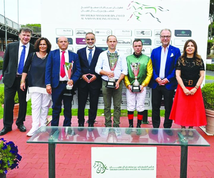الجواد “ديفينو” والمهر “فلومنزيف” بطلا كأسي زايد وفاطمة بنت مبارك في إيطاليا