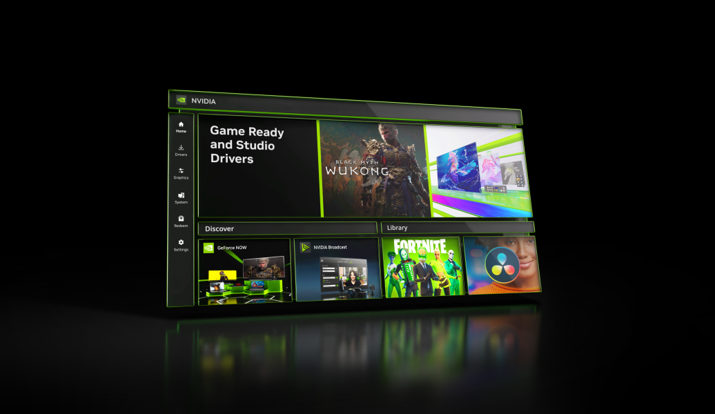 Launching the “NVIDIA” application, the new “Indiana Jones” package, and “GeForce Game Ready Driver,” and providing DLSS 3 technology in new games.