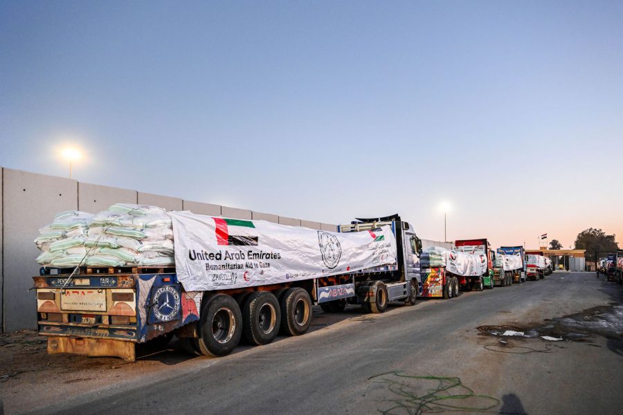 3 قوافل مساعدات إغاثية وطبية إماراتية تصل قطاع غزة خلال أسبوع