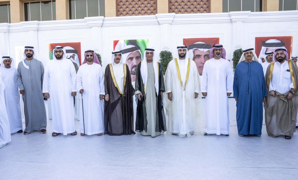 سعود بن صقر وسعود بن راشد يحضران أفراح القاسمي والغرير