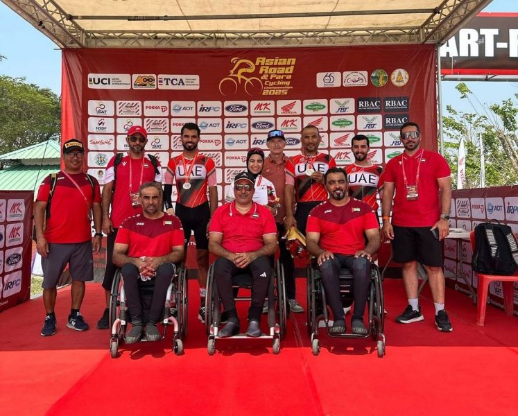 ذهبية وفضيتان لمنتخب الإمارات في بطولة آسيا للدراجات لأصحاب الهمم