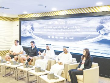 “بطولة دبي المفتوحة ” تنطلق اليوم بمشاركة 1294 سباحاً وسباحة