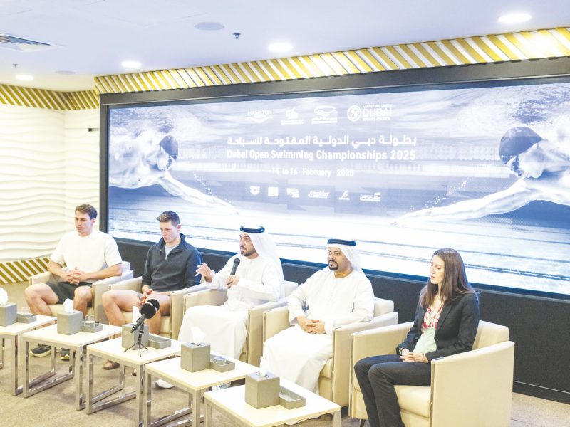 “بطولة دبي المفتوحة ” تنطلق اليوم بمشاركة 1294 سباحاً وسباحة