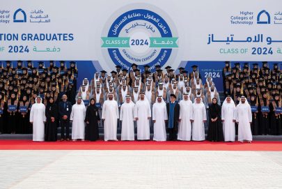 ذياب بن محمد بن زايد يشهد حفل تخريج طلبة «الامتياز» في كليات التقنية العليا