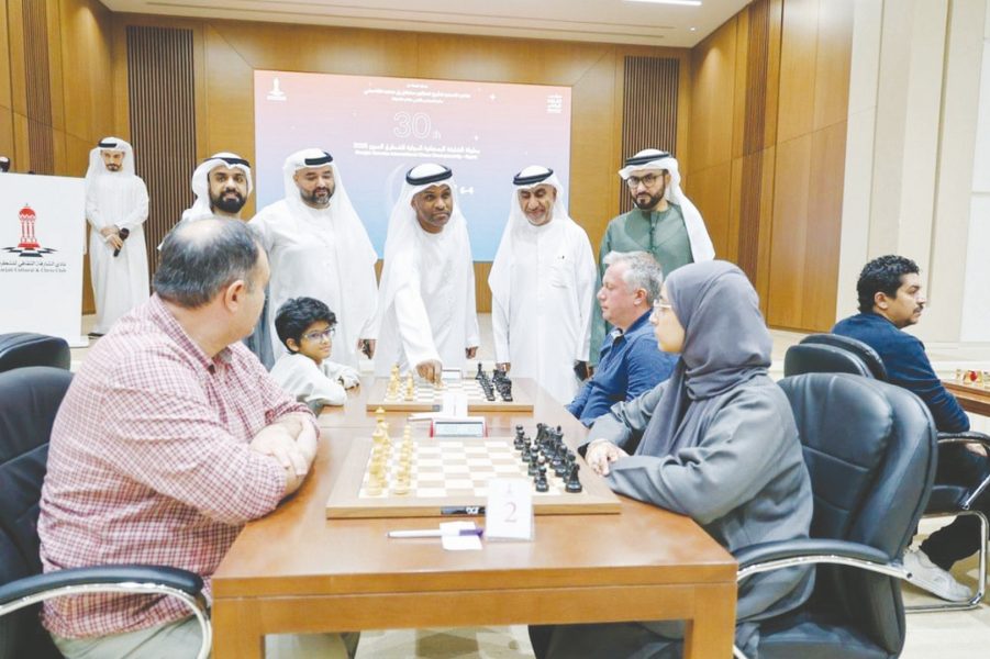 انطلاق النسخة الـ 30 من بطولة الشارقة الدولية للشطرنج السريع