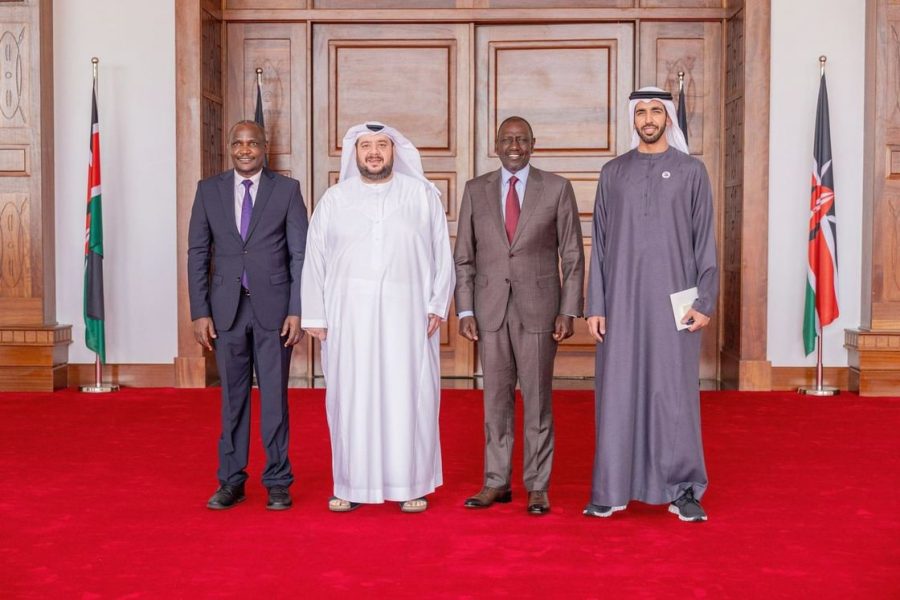 شخبوط بن نهيان ومحمد السويدي يبحثان مع رئيس كينيا سبل تعزيز التعاون المشترك