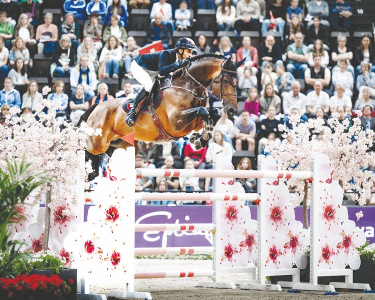 الفارس المرزوقي يختتم مشاركته الناجحة بمونديال قفز الحواجز