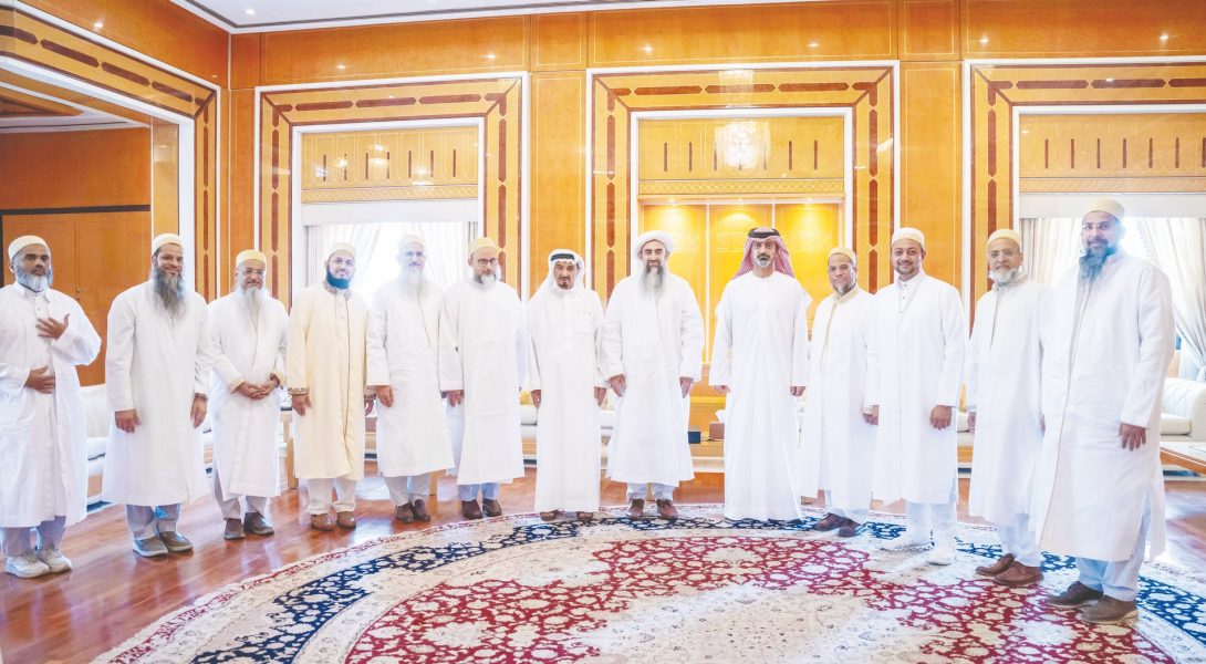 حاكم عجمان وولي عهده يستقبلان الأمير حسين برهان الدين نجل سلطان طائفة البهرة