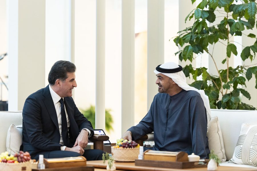 رئيس الدولة يستقبل رئيس إقليم كردستان العراق