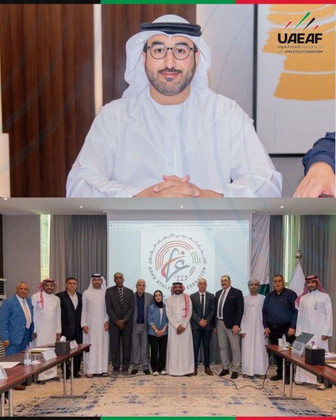 راشد ناصر آل علي يتصدر انتخابات الاتحاد العربي لألعاب القوى بالعلامة الكاملة