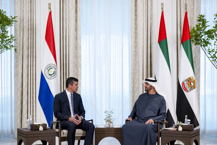 رئيس الدولة ورئيس الباراغواي يبحثان في أبوظبي تعزيز علاقات التعاون بين البلدين والتطورات الإقليمية والدولية