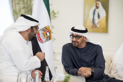 رئيس الدولة يستقبل ولي عهد أم القيوين ويبحثان موضوعات شؤون المواطن والوطن