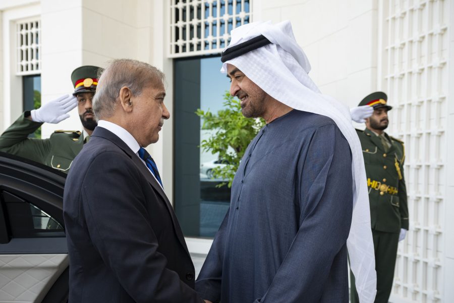 رئيس الدولة ورئيس وزراء باكستان يبحثان علاقات التعاون بين البلدين والتطورات الإقليمية