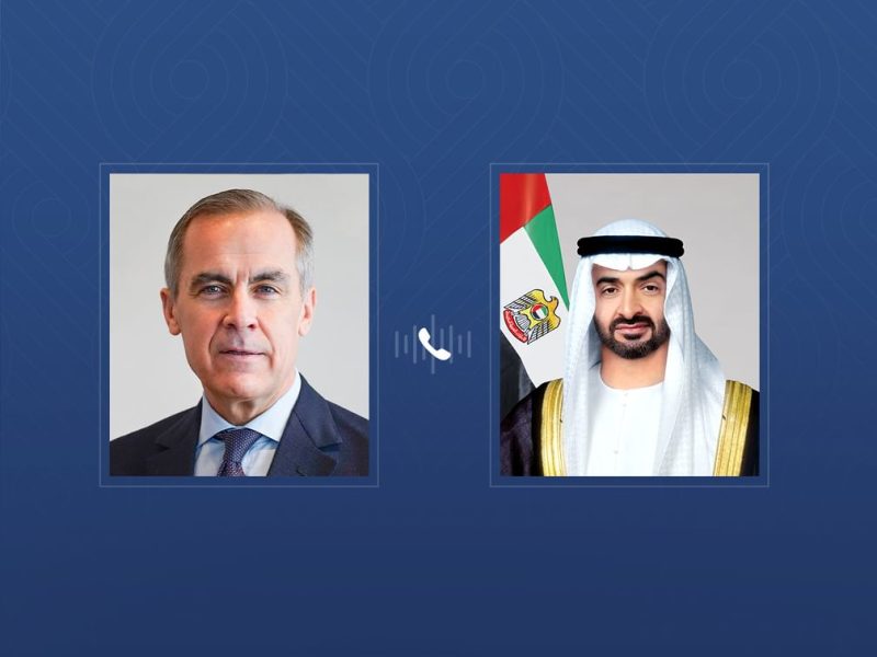 رئيس الدولة ورئيس الوزراء الكندي يبحثان هاتفياً علاقات البلدين والقضايا المشتركة