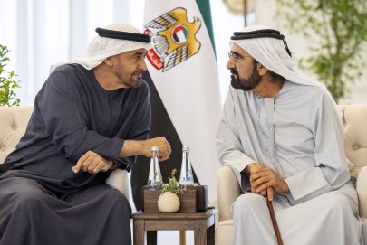 رئيس الدولة يستقبل محمد بن راشد