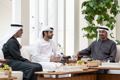 رئيس الدولة يستقبل حمدان بن محمد بن راشد