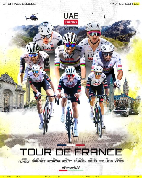 “الإمارات للدراجات” يعلن تشكيلته الرسمية لطواف فرنسا 2025