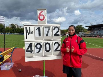 سلمى المري تحطم رقم الدولة القياسي في “رمي المطرقة” بسلوفينيا