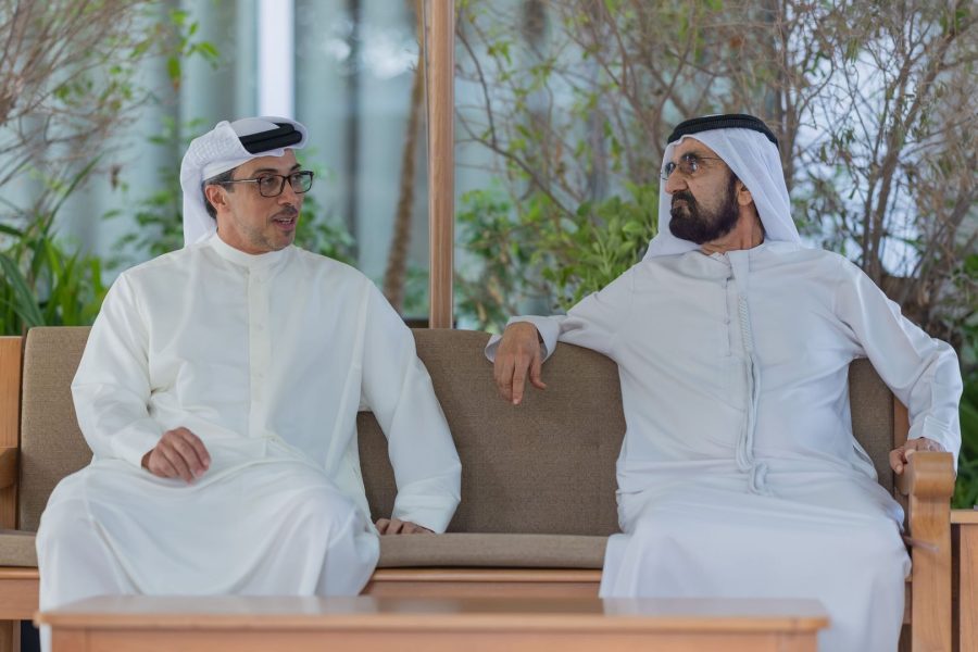 محمد بن راشد يلتقي منصور بن زايد ويبحثان سبل تعزيز مسيرة التنمية الشاملة في دولة الإمارات