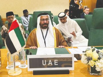 المرر يترأس وفد الإمارات المشارك في الاجتماع الاستثنائي لمجلس وزراء خارجية الدول الأعضاء في منظمة التعاون الإسلامي