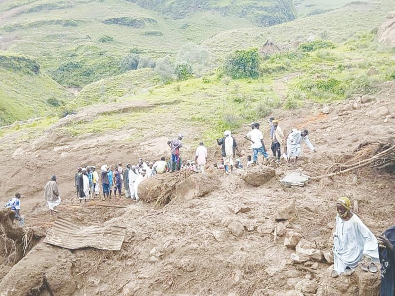 مصرع أكثر من ألف شخص في انزلاق أرضي بدارفور في السودان
