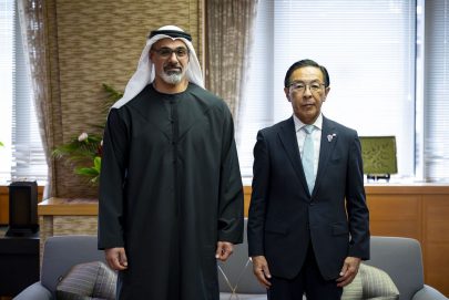 ولي عهد أبوظبي يلتقي حاكم محافظة كيوتو