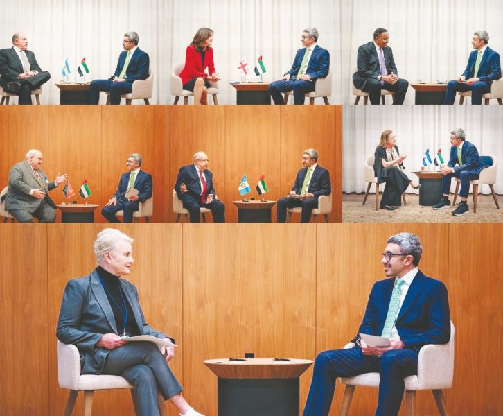 عبدالله بن زايد يلتقي عدداً من وزراء الخارجية وكبار المسؤولين المشاركين في الجمعية العامة للأمم المتحدة