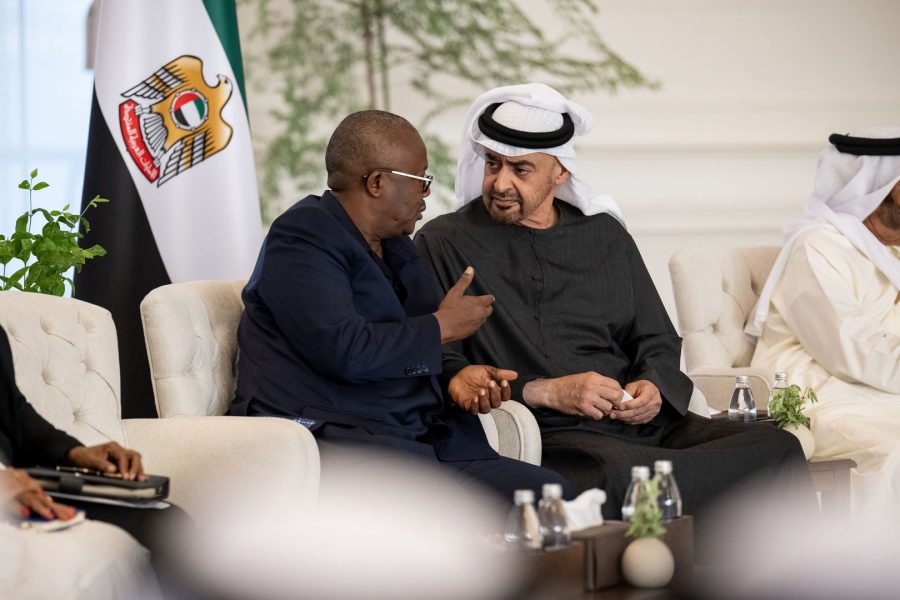 رئيس الدولة ورئيس غينيا بيساو يبحثان علاقات التعاون بين البلدين