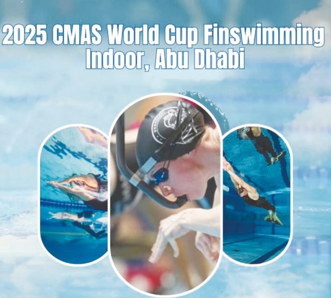 15 دولة تشارك في بطولة كأس العالم للسباحة بالزعانف بأبوظبي