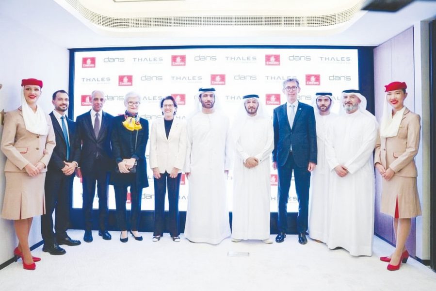 اتفاقية بحثية بين دبي لخدمات الملاحة الجوية وطيران الإمارات وتاليس