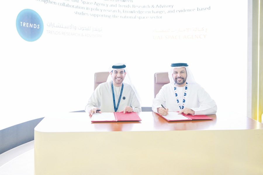 «تريندز» ووكالة الإمارات للفضاء يوقعان اتفاقية تفاهم استراتيجية لتعزيز البحث العلمي