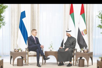 رئيس الدولة والرئيس الفنلندي يبحثان علاقات التعاون بين البلدين