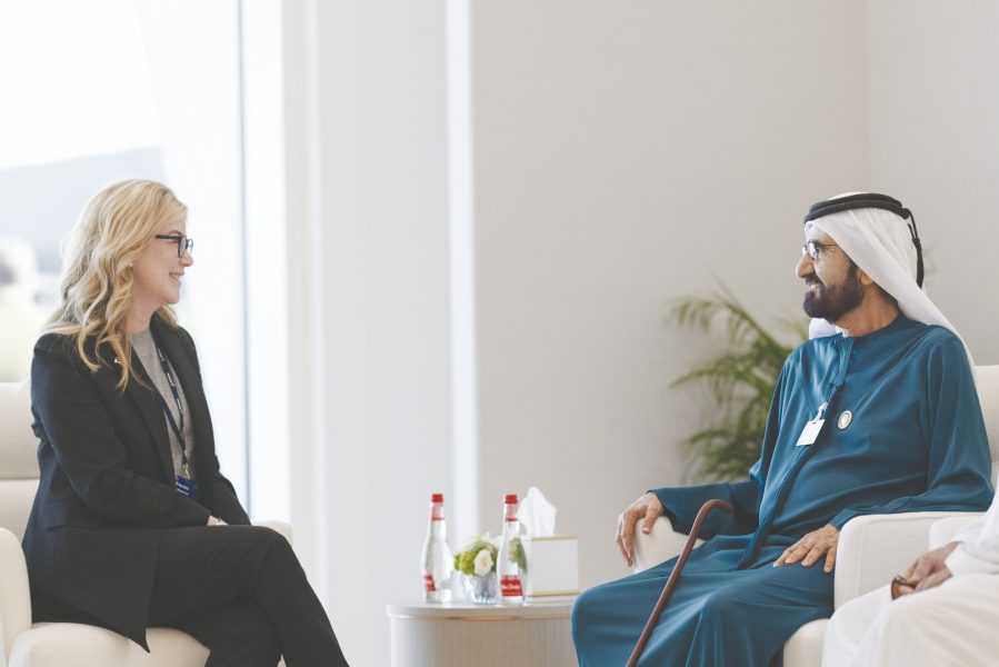 محمد بن راشد يلتقي نائب الرئيس التنفيذي لمجموعة بوينغ العالمية