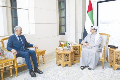 منصور بن زايد يبحث التعاون مع مدير عام المصرف العربي للتنمية الاقتصادية في إفريقيا