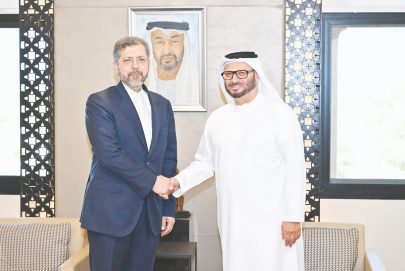 أنور قرقاش يلتقي نائب وزير الخارجية الإيراني