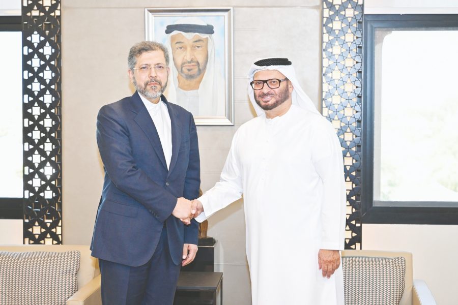 أنور قرقاش يلتقي نائب وزير الخارجية الإيراني