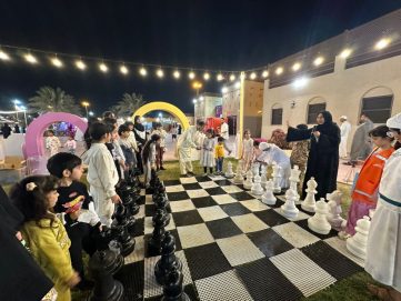 نادي الشطرنج والثقافة للفتيات بالشارقة يشارك في فعاليات مجتمعية