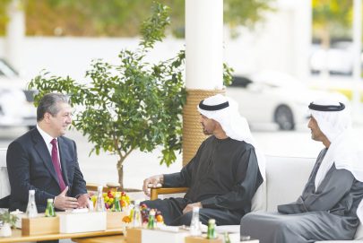 رئيس الدولة يبحث العلاقات الأخوية مع رئيس حكومة إقليم كردستان العراق