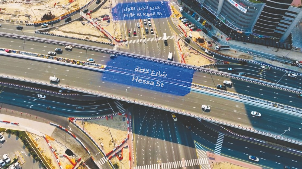 افتتاح المرحلة الأولى من مشروع تطوير شارع حصة من شارع الخيل حتى شارع الشيخ زايد