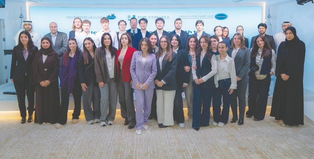 معهد تريندز الدولي للتدريب ينظم ورشة بحثية لطلبة جامعة روما تورفيرغاتا الإيطالية