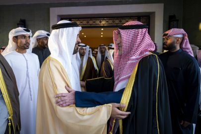 ذياب بن محمد بن زايد يحضر حفل استقبال بمناسبة عقد قران عبدالله فهد الصباح