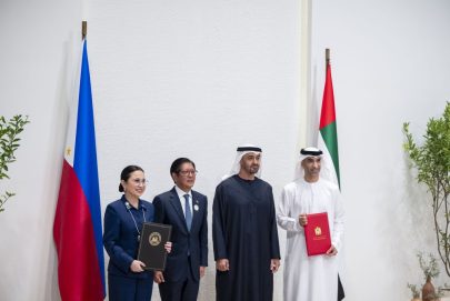 رئيس الدولة ورئيس الفلبين يشهدان توقيع اتفاقية الشراكة الاقتصادية الشاملة بين البلدين