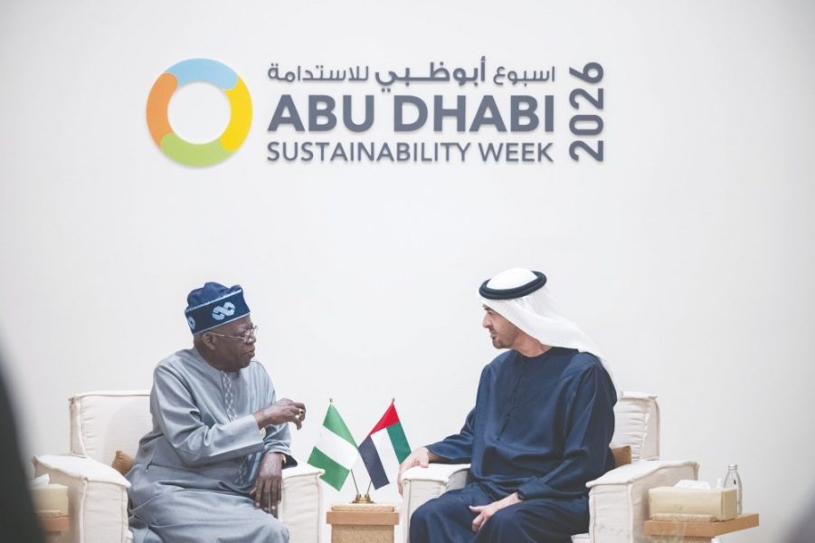 رئيس الدولة والرئيس النيجيري يبحثان علاقات التعاون بين البلدين