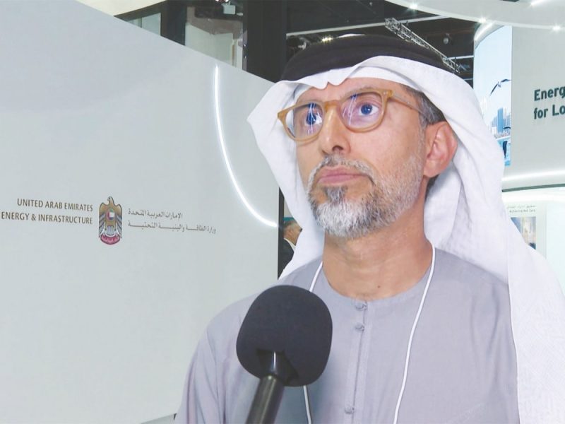 سهيل المزروعي : 7.7 جيجاواط القدرة المركبة الحالية للطاقة المتجددة في الإمارات
