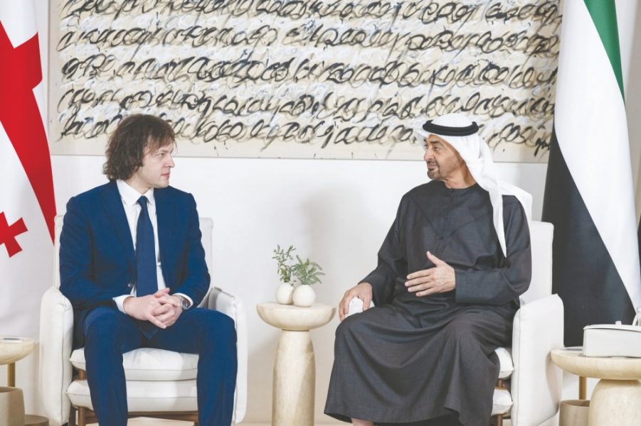 رئيس الدولة ورئيس وزراء جورجيا يبحثان تعزيز التعاون في إطار الشراكة الاقتصادية الشاملة بين البلدين